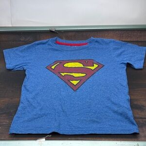 DC Comics Blue Superman Logo Kids Tee